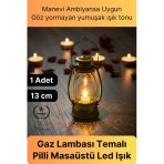 #Ledlamba Gaz Lambası Tasarımlı Plastik Pilli Led Masaüstü Ramazan Özel Hediyelik Dekoratif Işık Vitrin