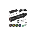 Ledlenser TAC7R dış mekan seti, şarj edilebilir LED taktik el feneri, 3200 lm, 10 mod dahil RGB, Strobe, Çoklu Teknoloji, Menzil 370 m, Su Geçirmez, USB-C - Polis, Güvenlik ve Silahlı Kuvvet