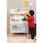Ledli Ahşap Oyuncak Mutfak ~ Montessori Mutfak - Çocuk Mutfağı - Hediye Halı DBG102
