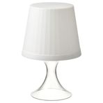 LED'li masa lambası, beyaz, 24 cm, pilli