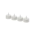 LED'li tealight mum, beyaz, şarj tepsisiz