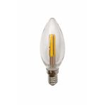 Ledolet E14 Led 4W (45W) Filamentlı Rustik Ampul – Sarı Işık Kırılmaz Gövde, Dekoratif Mum Lamba