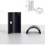 Ledong Shop A 25,4-31,8 mm Siyah Stil Dahon Katlanır Bisiklet Için Mtb'ye Uygun Bisiklet Direksiyon Adaptörü Alüminyum Alaşımlı (Yurt Dışından)
