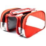 Ledong Shop A Kırmızı Stil Cycling Çift Taraflı Arka Rack Bisiklet 2'li 1 Kamu Trunk Çantası Dağ Yol Bisikleti Kuyruk Koltuk Pannier Paket Bagaj Taşıyıcı Bisiklet Çantası (Yurt Dışından)