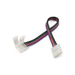 LEDONLİNE 1 Adet 10 Cm 4pin 5050 3 Çip Kablolu Rgb Şerit Led Ekleme Aparatı