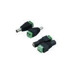 LEDONLİNE 2 Set 2.1mm Dc Power Jak Erkek Dişi Fiş Adaptör Ucu Klemensli