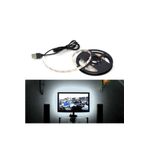 LEDONLİNE 3 Metre Beyaz Tv Arkası Led Aydınlatma 5v Usb Şerit Led Işık Beyaz Renk