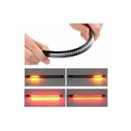 LEDONLİNE Motorsiklet Sinyal Stop Plaka Fren Lambası Esnek Şerit Led