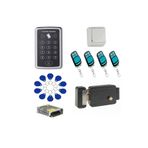 LEDONLİNE Rfid 4x Uzaktan Kumandalı Şifreli Kapı Kilidi Açma Dış Kapı Kilit Seti