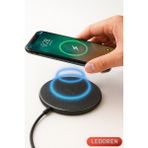 L'edoren 10W Süper Kablosuz Hızlı Şarj Cihazı Wireless Charger Pad Android Apple iphone Telefonlara Uyumlu - Siyah