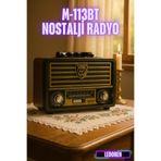 L'eDoren Meier M-113BT Nostaljik Radyo USB-SD-FM-Bluetooth Destekli