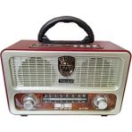 L'eDoren Şarjlı Bluetootlu-Kumandalı USB/SD Nostaljik Radyo Meier 111BT