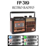 L'eDoren Tepe Fp-319bt Nostaljik Bt Usb Sd Fm Kaset Çalar Nostaljik Retro Radyo