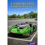L'eDoren Yeşil Renkli Lamborghini Essenza SCV12 1/24 Diecast Koleksiyon Maket Model Araba ile uyumlu