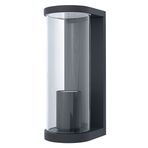 LEDVANCE LED duvar lambası, 1 x E27 ampul için, dış mekan için tasarım lamba, boru şeklinde doğrudan aydınlatma için, yüksek kaliteli alüminyum ve cam, Endura Tubular Wall E27