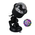 LEDX AL-KX-6889 Pro Atmosferli Projeksiyon RGB LED Disko Topu, USB Şarjlı 4W Döner Işık, 360° Otomatik Mod Parti Işığı