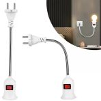 Ledx Dy-112 Prizden E27 Duya Dönüştürücü 26Cm Spiralli Anahtarlı Duy