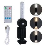 Ledx YD-24060 Mıktanıslı Rgb Renkli USB Şarjlı 800 Mah 3 Kademeli Işıklı Sensörlü Duvar Aplik - Şeffaf