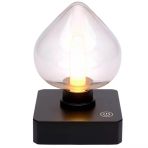 Ledx Yqx-Anl95-B03 Amber Renkli Alev Efektli Dokunmatik Masa Lambası 800Mah Şarjlı