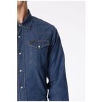 Lee %100 Pamuk Regular Fit Normal Kesim Erkek Mavi Cep Detaylı Jean Denim Kot Gömlek