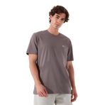 Lee Bisiklet Yaka Antrasit Erkek T-Shirt ML60UFQ003 Regular Fit Patch Logo