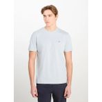 Lee Bisiklet Yaka Gri Erkek T-Shirt ML60UFQ475 Regular Fit Patch Logo