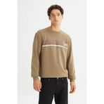 Lee Bisiklet Yaka Haki Erkek Sweatshırt L2520099801 Haki Sweatshirt