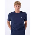 Lee Bisiklet Yaka Lacivert Erkek T-Shirt ML60UFQ35 Regular Fit Patch Logo