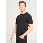 Lee Bisiklet Yaka Siyah Erkek T-Shirt L241576001 Bisiklet Yaka T-shirt
