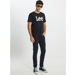 Lee Bisiklet Yaka Siyah Erkek T-Shirt Ml65qaı01 Regular Fit Grafik
