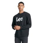 Lee Bisiklet Yaka Sweatshirt Erkek Sweatshirt, Siyah, L