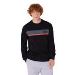 Lee Bisiklet Yaka Sweatshirt Erkek Sweatshirt, Siyah, S