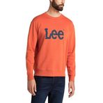 Lee Bisiklet Yaka Sweatshirt Erkek Sweatshirt, Turuncu, M