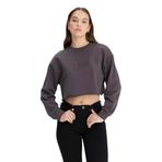 Lee Bisiklet Yaka Sweatshirt Kadın Sweatshirt, Siyah, L
