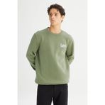 Lee Bisiklet Yaka Yeşil Erkek Sweatshırt L2520365904 Yeşil Sweatshirt