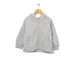 Lee Cooper 221 LCG 241004-7201 Gri Melanj Kapüşonlu Taşlı Kız Çocuk Sweatshirt