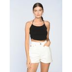 Lee Cooper 222 LCF 121031 Beyaz Normal Bel Kadın Şort