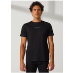 Lee Cooper 232 LCM 242002 MOSS Bisiklet Yaka Siyah Erkek T-shirt