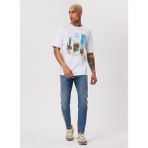 Lee Cooper 232 LCM 242007 SOHO Bisiklet Yaka Beyaz Erkek T-shirt