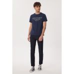 Lee Cooper 232 LCM 242016 CADOR Bisiklet Yaka Lacivert Erkek T-shirt