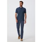 Lee Cooper 232 LCM 242036 NEWBERNARD Polo Yaka İndigo Erkek T-shirt
