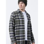 Lee Cooper 2410036118 Ekose Haki Erkek Gömlek
