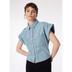 Lee Cooper 242 LCF 131007 Açık Mavi Kadın Denim Ceket