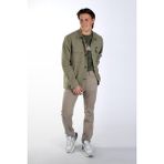 Lee Cooper 242 LCM 231003 Haki Newkar Erkek Dokuma Ceket