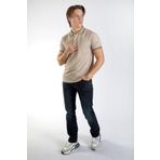 Lee Cooper 242 LCM 242029 Bej Jasec Erkek Polo Yaka T-shirt