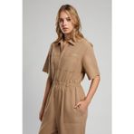 Lee Cooper Alia Kadın %100 Pamuk Dokuma Tulum Camel