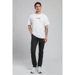 Lee Cooper Andrea Erkek %100 Pamuk O Yaka T-Shirt Beyaz
