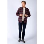 Lee Cooper Argoses Erkek Dokuma Uzun Kol Gömlek Mürdüm-Haki