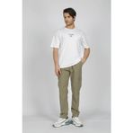 Lee Cooper Artaud Erkek %100 Pamuk O Yaka T-shirt Beyaz