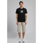Lee Cooper Bart Erkek %100 Pamuk O Yaka T-Shirt Siyah - XL